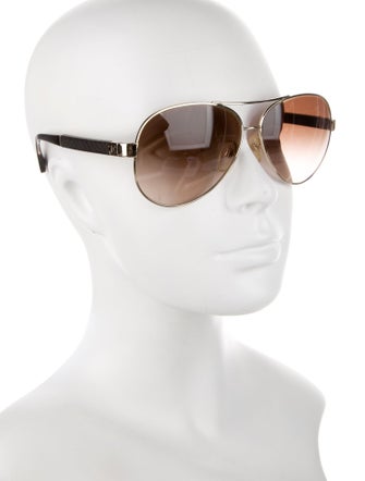 Chanel Interlocking CC Logo Aviator Sunglasses