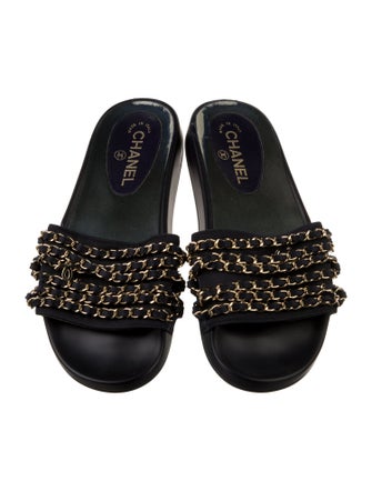 Chanel 2017 Interlocking CC Logo Slides