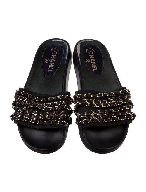 Chanel 2017 Interlocking CC Logo Slides