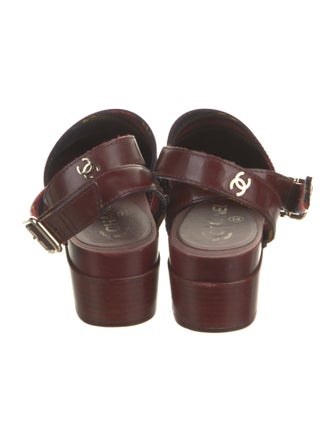 Chanel 2015 Interlocking CC Logo Slingback Flats