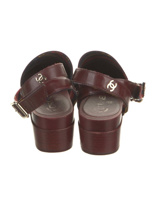 Chanel 2015 Interlocking CC Logo Slingback Flats