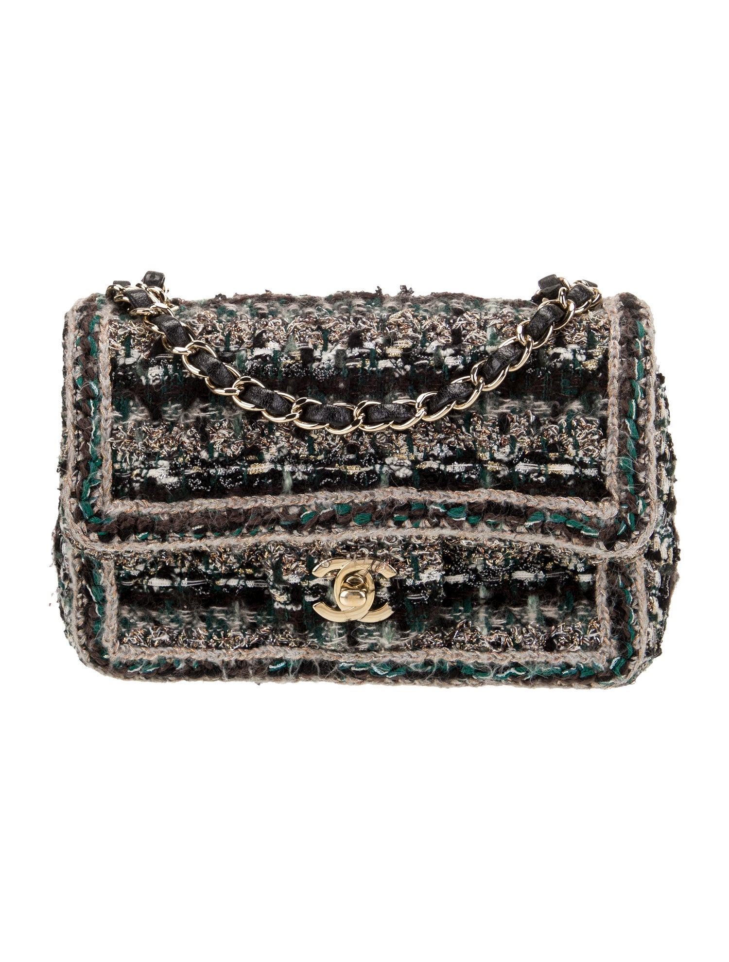 Chanel Paris-Hamburg Tweed Rectangular Mini Flap Bag