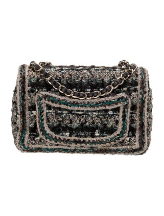 Chanel Paris-Hamburg Tweed Rectangular Mini Flap Bag