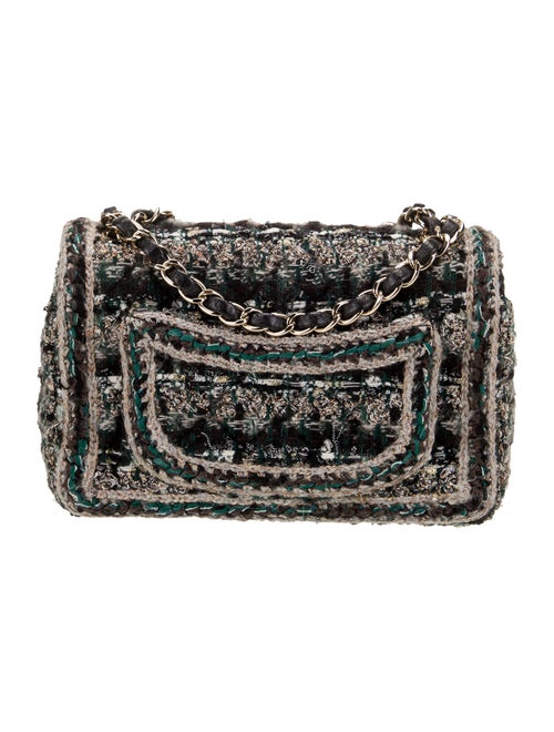 Chanel Paris-Hamburg Tweed Rectangular Mini Flap Bag