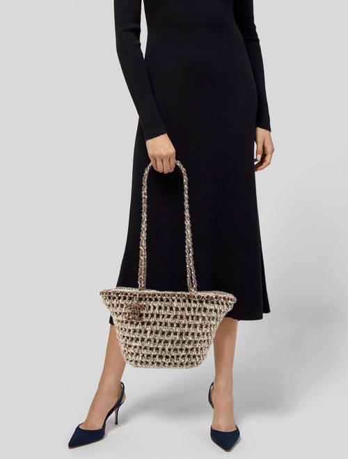 Chanel 2023 Small Crochet Shopping Tote