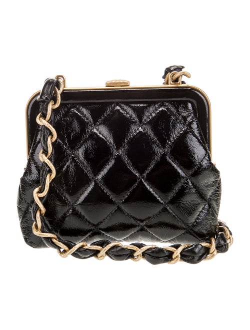 Chanel CC Bow Clutch With Chain