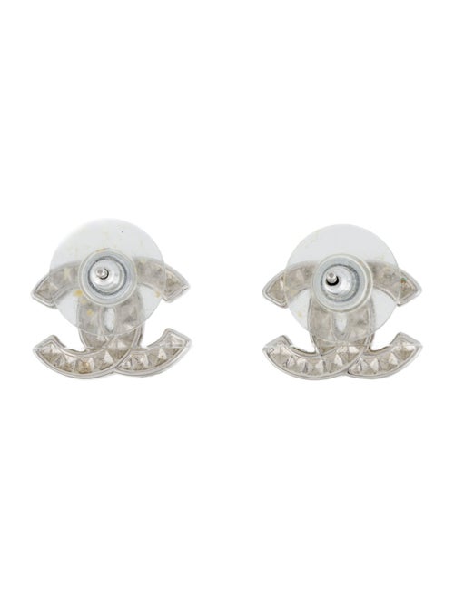 Chanel Strass CC Stud Earrings
