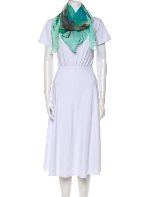 Chanel Silk Interlocking CC Logo Scarf