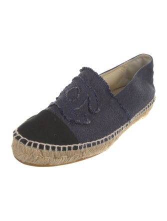 Chanel Interlocking CC Logo Canvas Espadrilles