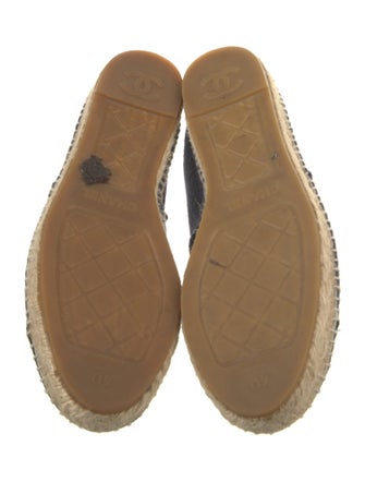 Chanel Interlocking CC Logo Canvas Espadrilles