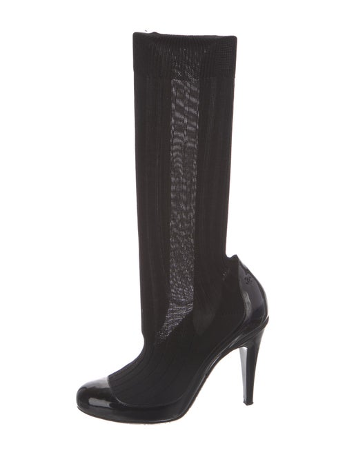 Chanel Sock Interlocking CC Logo Sock Boots
