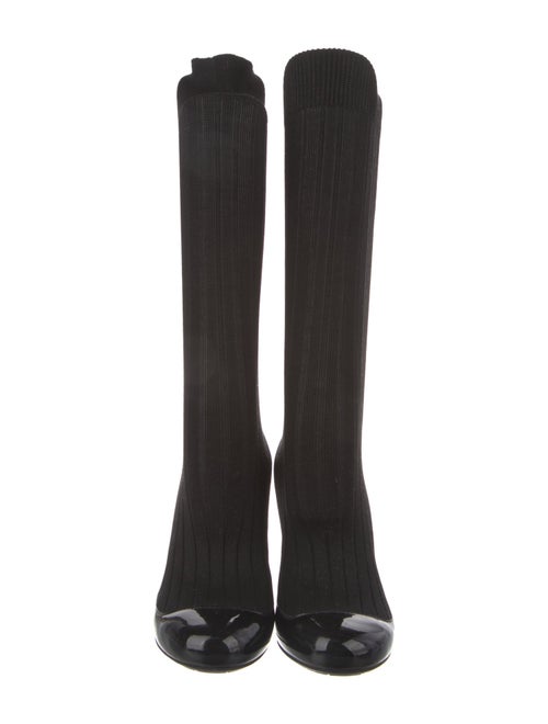 Chanel Sock Interlocking CC Logo Sock Boots