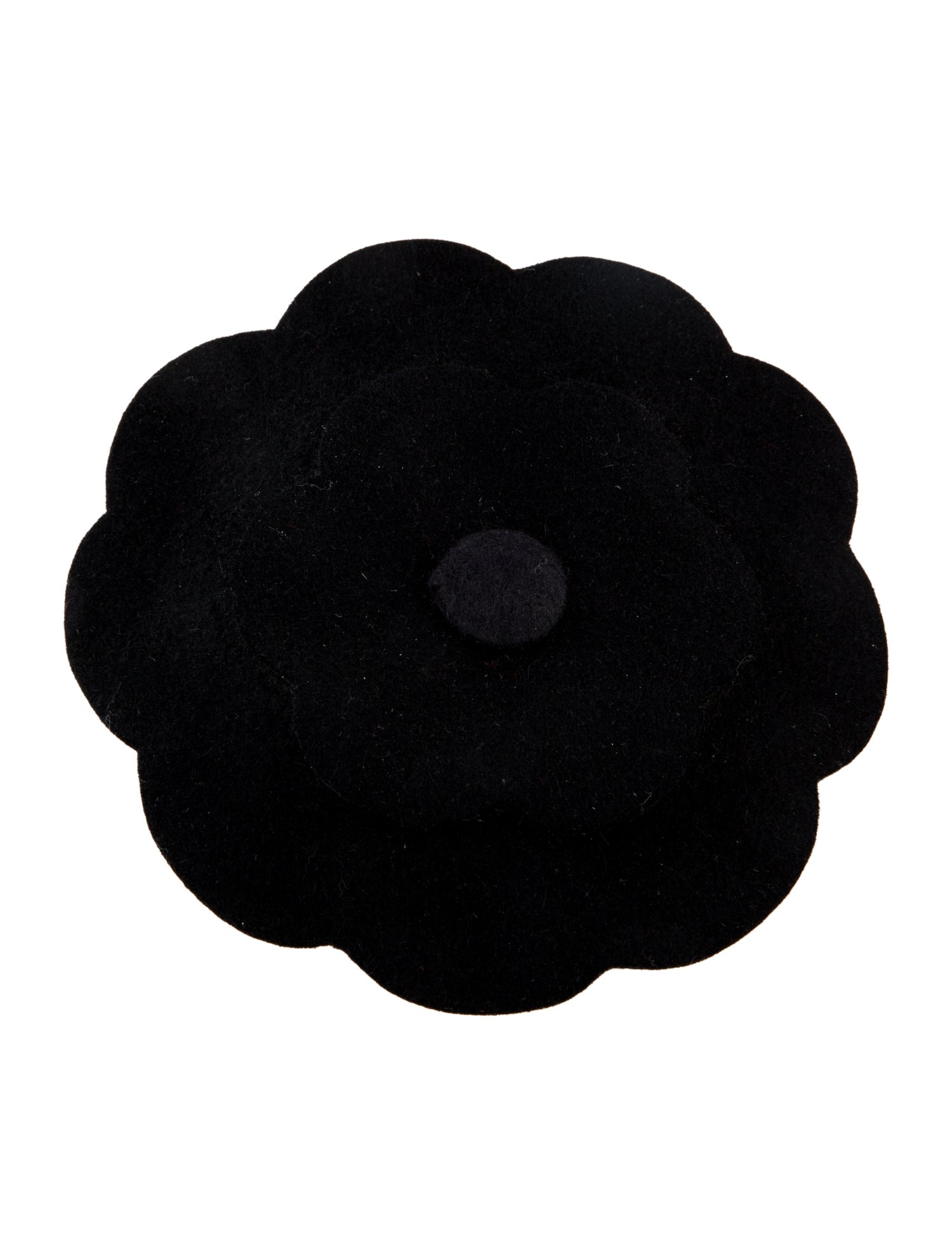 Chanel Vintage Fabric Camellia Brooch