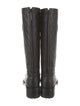 Chanel Interlocking CC Logo Leather Riding Boots