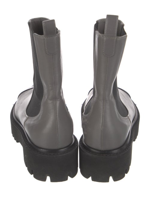 Chanel Interlocking CC Logo Leather Chelsea Boots