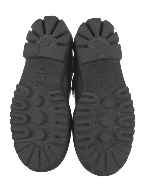 Chanel Interlocking CC Logo Leather Chelsea Boots