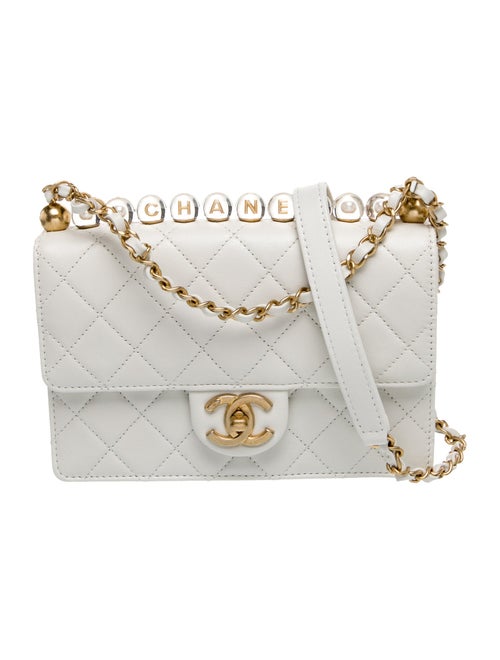 Chanel Quilted Chic Pearls Flap Bag