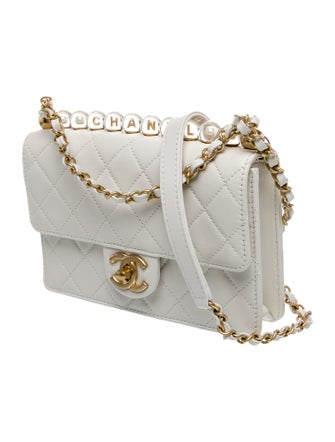Chanel Quilted Chic Pearls Flap Bag