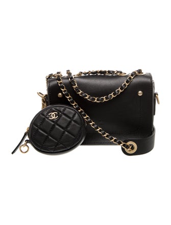 Chanel Quilted Multi Pouching Flap and Coin Purse