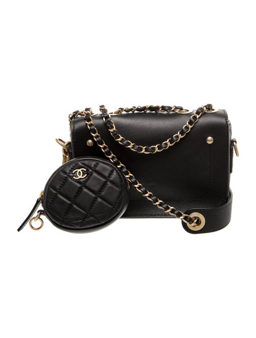 Chanel Quilted Multi Pouching Flap and Coin Purse