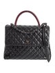 Chanel Medium Lizard-Trimmed Coco Handle Bag