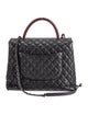 Chanel Medium Lizard-Trimmed Coco Handle Bag