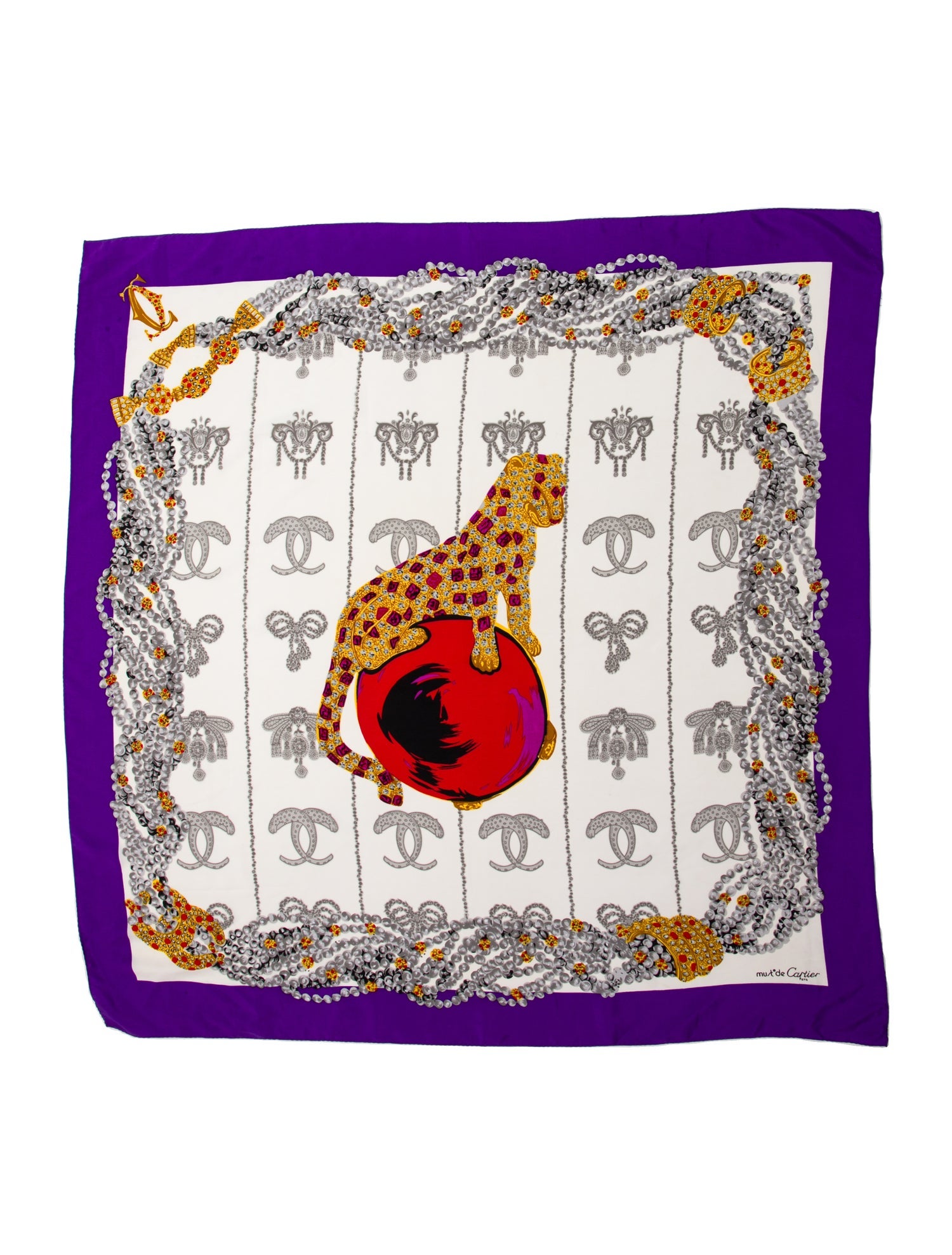 Cartier Silk Printed Scarf