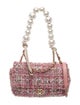 Chanel Medium Faux Pearl Tweed Flap Bag