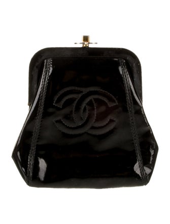 Chanel Mini Patent CC Frame Pouch