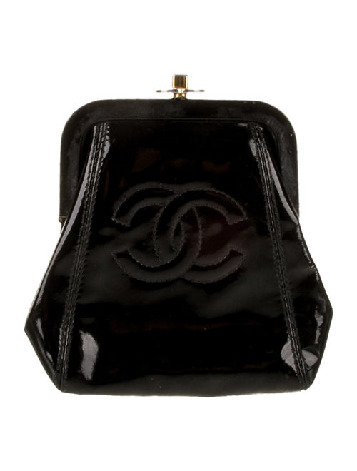 Chanel Mini Patent CC Frame Pouch