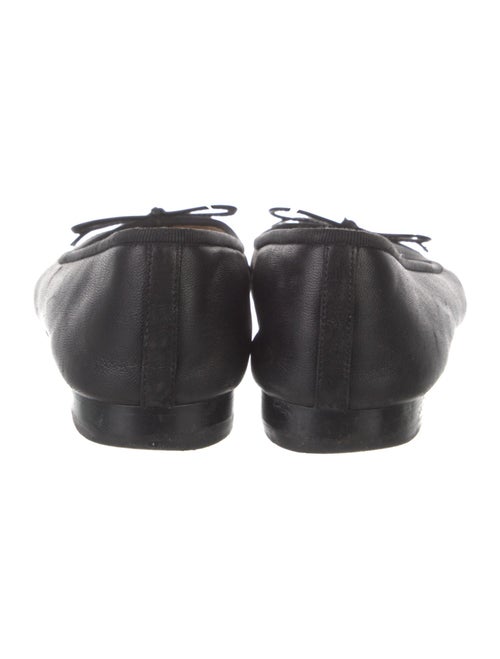 Chanel Interlocking CC Logo Leather Ballet Flats