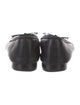 Chanel Interlocking CC Logo Leather Ballet Flats