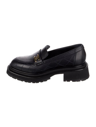 Chanel 2023 Interlocking CC Logo Loafers