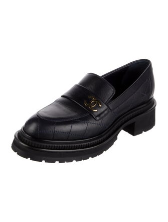 Chanel 2023 Interlocking CC Logo Loafers