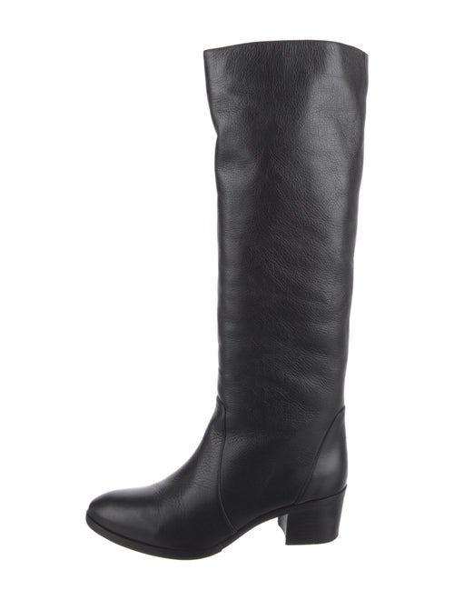 Chanel Interlocking CC Logo Leather Riding Boots
