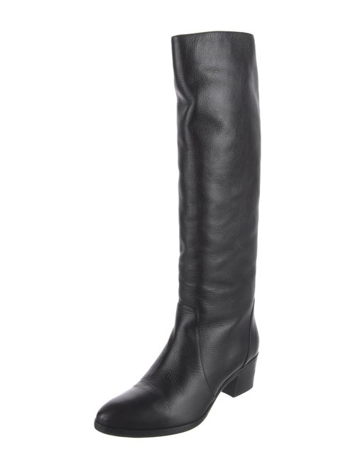Chanel Interlocking CC Logo Leather Riding Boots