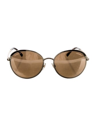 Chanel Aviator Mirrored Sunglasses
