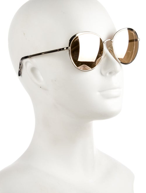 Chanel Aviator Mirrored Sunglasses