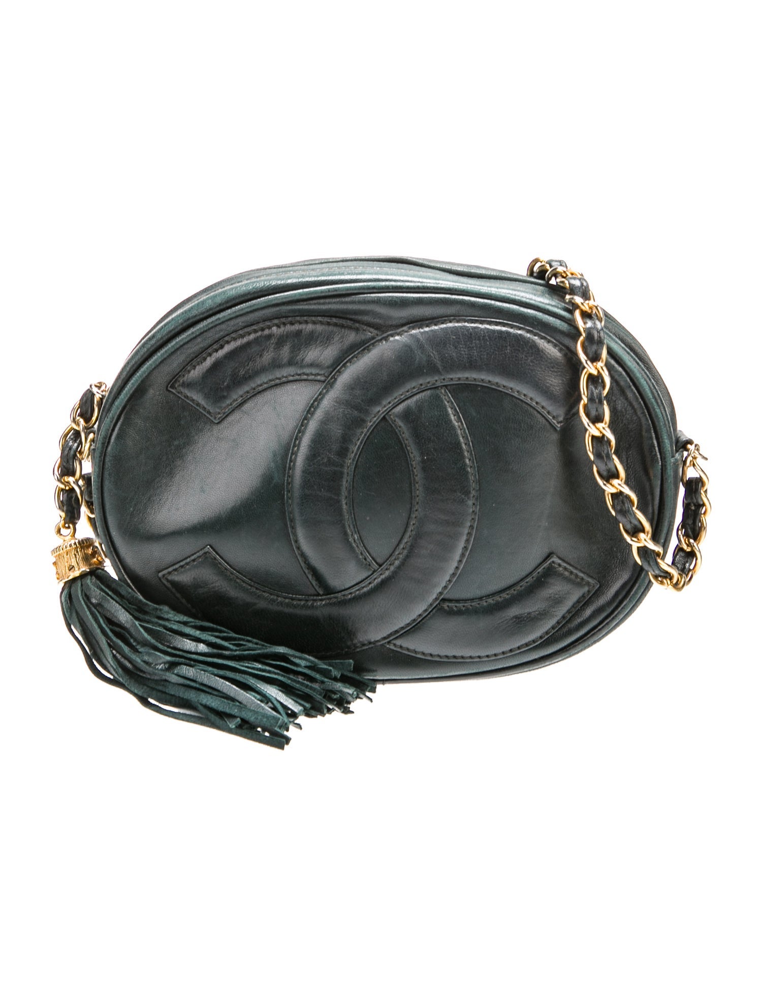 Chanel CC Tassel Oval Camera Bag