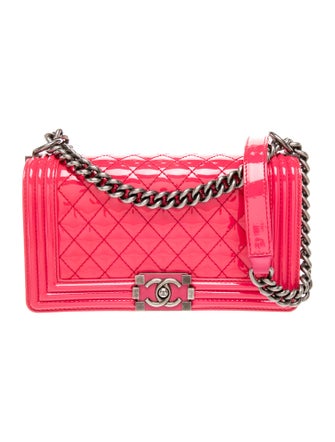 Chanel Medium Patent Boy Bag