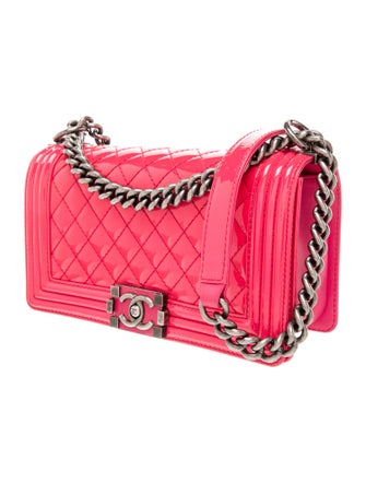 Chanel Medium Patent Boy Bag