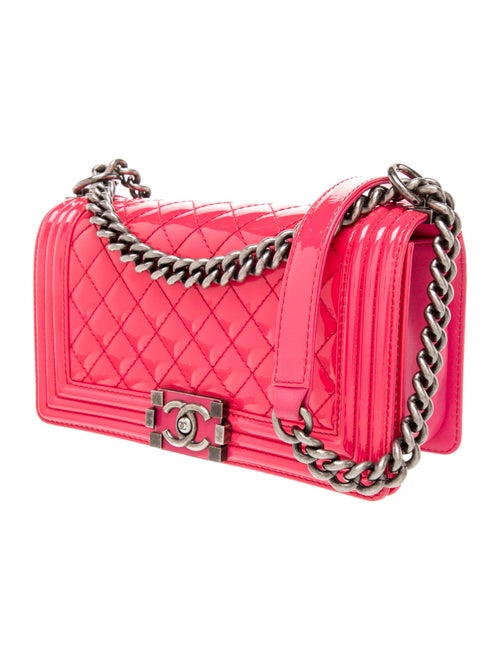 Chanel Medium Patent Boy Bag