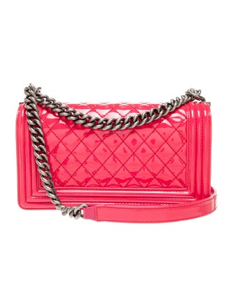 Chanel Medium Patent Boy Bag
