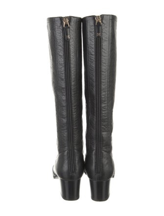 Chanel Interlocking CC Logo Calfskin Riding Boots