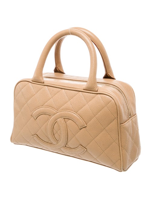 Chanel Timeless Caviar Quilted Mini Bowler