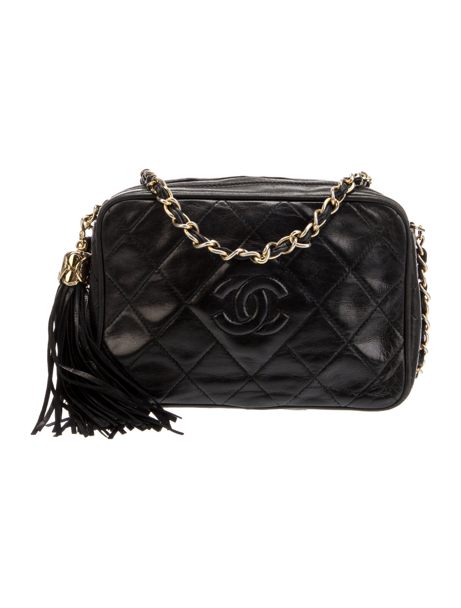Chanel Quilted CC Tassel Camera Bag