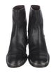 Chanel 2008 Interlocking CC Logo Moto Boots