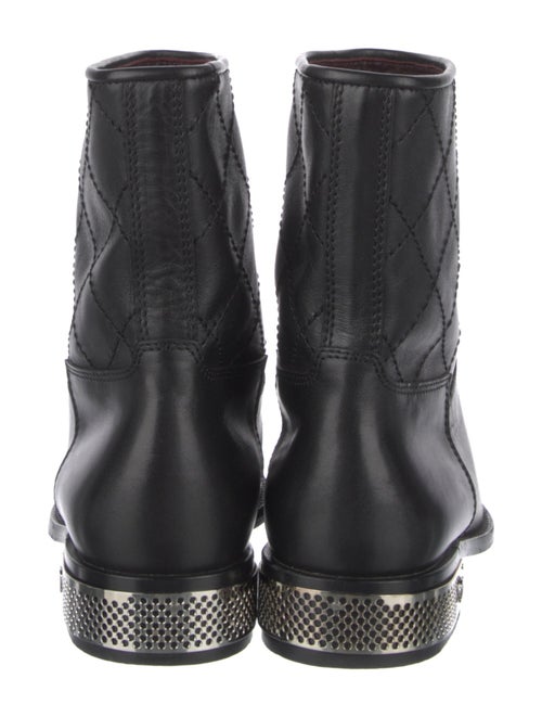 Chanel 2008 Interlocking CC Logo Moto Boots