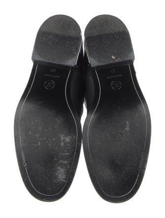 Chanel 2008 Interlocking CC Logo Moto Boots