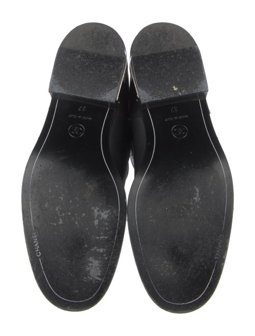 Chanel 2008 Interlocking CC Logo Moto Boots